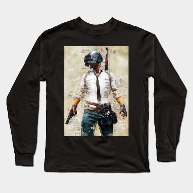 Pubg Long Sleeve T-Shirt by Durro